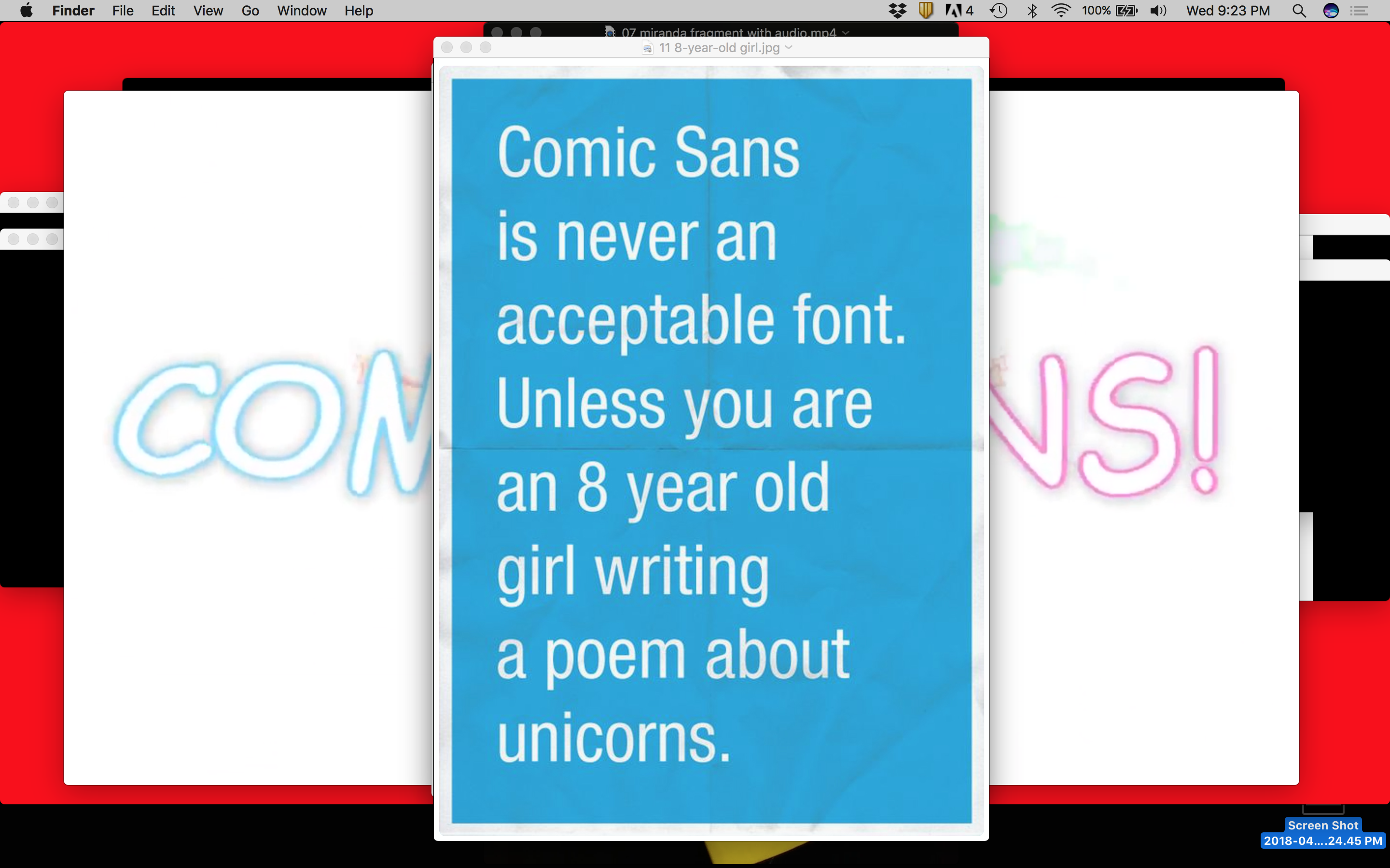 The Comic Sans Video